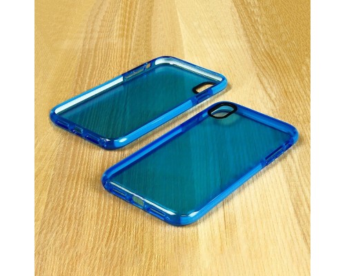 Чехол силиконовый Clear Neon для Apple iPhone Xs Max цвет 13 синий