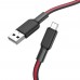 Кабель Hoco X69 USB to MicroUSB 1m черно-красный