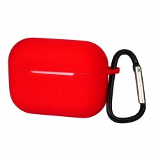 Чехол силиконовый с карабином для Apple AirPods 3 цвет 06 красный
