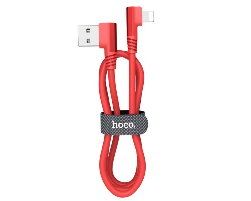 Кабель Hoco U83 USB to Lightning 1.2m красный