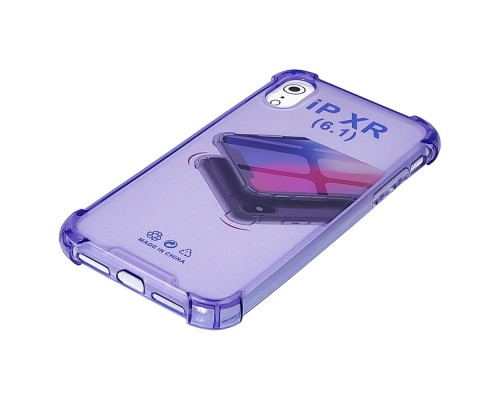 Чехол TPU shockproof angle для Apple iPhone XR 04 фиолетовый