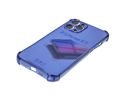 Чехол TPU shockproof angle для Apple iPhone 12 Pro Max 01 сапфирово-синий
