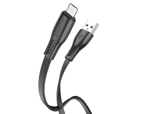 Кабель Borofone BX85 USB to MicroUSB 1m черный