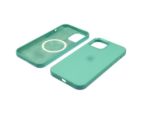 Чехол Full Silicone Case MagSafe для Apple iPhone 12 Pro Max 21 бирюзовый копия