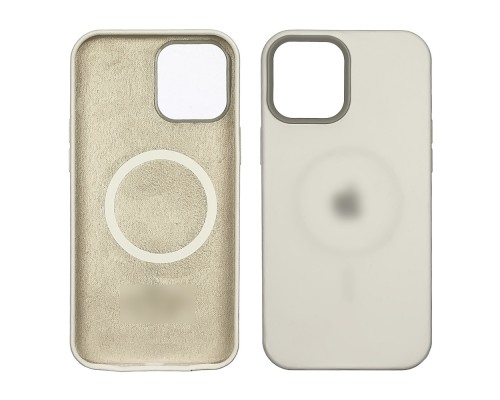 Чехол Full Silicone Case MagSafe для Apple iPhone 12 mini 02 белый копия