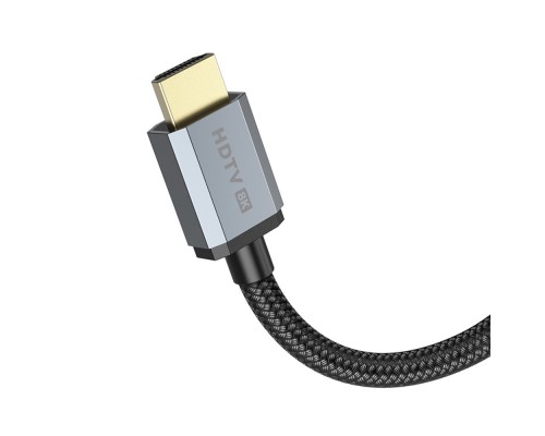 Мультимедийный кабель Hoco US03 8K HDMI 2.1 1m черный