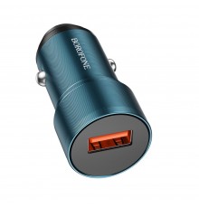 Автомобильное зарядное устройство Borofone BZ19A USB QC синее