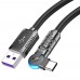 Кабель Hoco U118 USB to Type-C PD 100W 1.2m черный