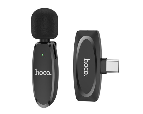 Микрофон Hoco L15 Type-C черный