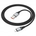 Кабель Hoco U128 2в1 USB/ Type-C to Lightning PD 27W 1.2m black