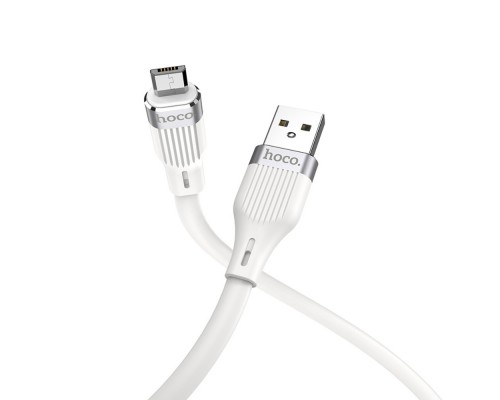 Кабель Hoco U72 USB to MicroUSB 1.2m белый