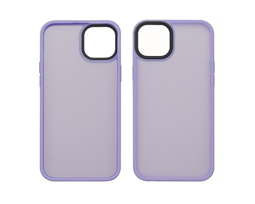 Чехол Сolor Protective Frame для Apple 14 Max светло-фиолетовый Люкс