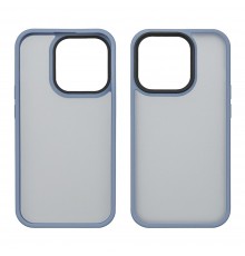 Чехол Colorful Matte Case для Apple iPhone 15 Pro Max синий Люкс