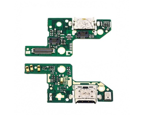 Разъём зарядки для Huawei Honor 8 (FRD-L09/ FRD-L19) на плате с микрофоном и компонентами (USB Type-C)