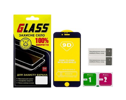 Защитное стекло для Apple iPhone 6 Full Glue (0.3 мм, 2.5D, чёрное)