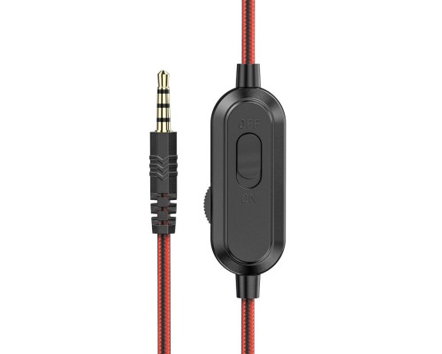 Наушники накладные игровые Hoco W103 красные с микрофоном