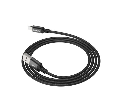 Кабель Hoco X14 USB to Lightning 1m черный