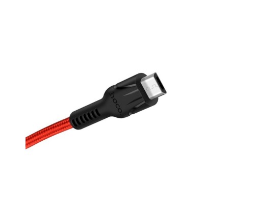 Кабель Hoco U31 USB to MicroUSB 1.2m красный