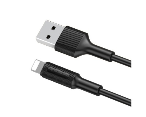 Кабель Borofone BX1 USB to Lightning 1m черный