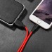 Кабель Hoco X21 Plus USB to Lightning 2m черно-красный