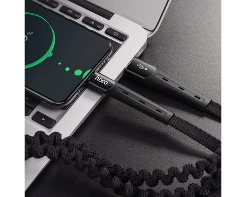 Кабель Hoco U78 USB to Type-C 1.2m черный