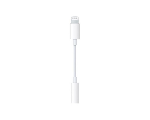 Переходник для Apple Lightning - TRRS 3.5 (F) 0.1m белый (работает без блютуза)