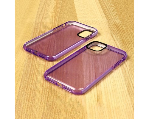 Чехол силиконовый Clear Neon для Apple iPhone 11 Pro цвет 11 фиолетовый