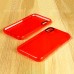 Чехол силиконовый Clear Neon для Apple iPhone Xs Max цвет 14 красный