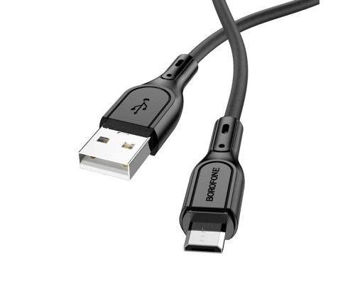Кабель Borofone BX66 USB to MicroUSB 1m черный