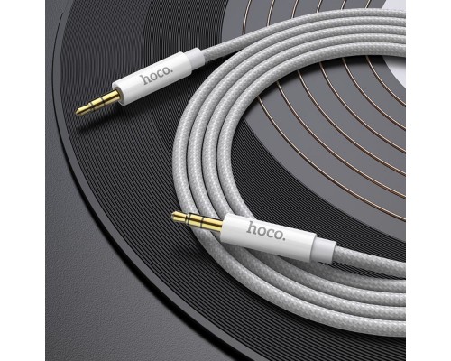 AUX кабель Hoco UPA19 Jack 3.5 to Jack 3.5 1m серый