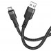 Кабель Hoco U110 USB to Type-C 1.2m черный