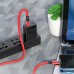 Кабель Borofone BX82 USB to Lightning 1m красный