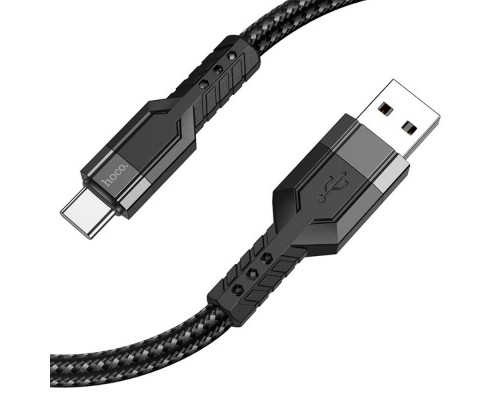 Кабель Hoco U110 USB to Type-C 1.2m черный