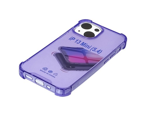 Чехол TPU shockproof angle для Apple iPhone 13 mini 04 фиолетовый