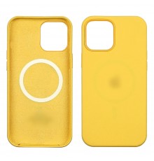 Чехол Full Silicone Case MagSafe для Apple iPhone 12 Pro Max 12 жёлтый копия