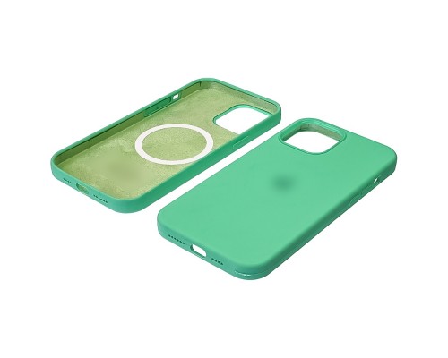 Чехол Full Silicone Case MagSafe для Apple iPhone 12 Pro Max 22 мятный копия