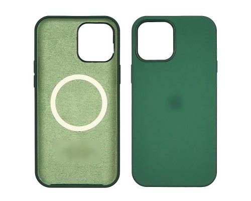 Чехол Full Silicone Case MagSafe для Apple iPhone 12/ 12 Pro 17 полынь копия