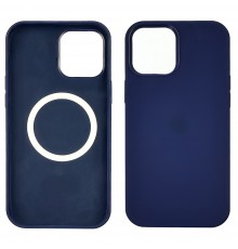 Чехол Full Silicone Case MagSafe для Apple iPhone 12 mini 03 тёмно-синий копия