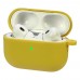 Чехол силиконовый с карабином для Apple AirPods Pro 2 цвет 01 желтый Люкс