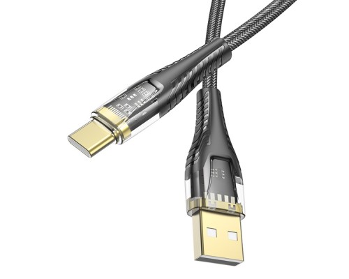 Кабель Hoco U121 USB to Type-C 1.2m черный