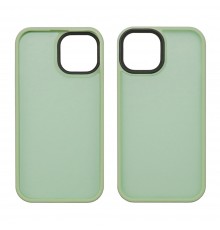 Чехол Сolor Protective Frame для Apple 12/ 12 Pro светло-зеленый Люкс
