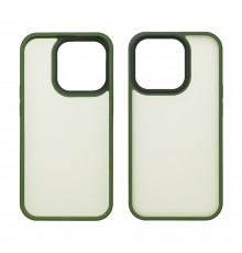 Чехол Colorful Matte Case для Apple iPhone 15 Pro Max темно-зеленый Люкс