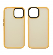 Чехол Colorful Matte Case для Apple iPhone 15 Plus оранжевый Люкс