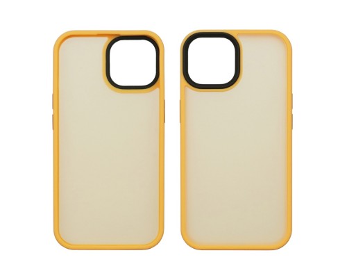 Чехол Colorful Matte Case для Apple iPhone 15 Plus оранжевый Люкс