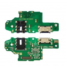 Разъём зарядки для Huawei Nova 2S на плате с микрофоном и компонентами (USB Type-C)