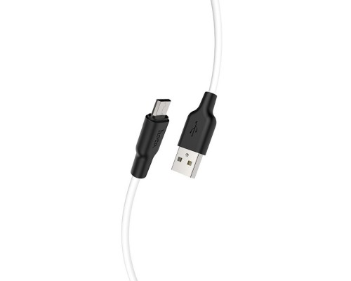 Кабель Hoco X21 Plus USB to MicroUSB 2m черно-белый