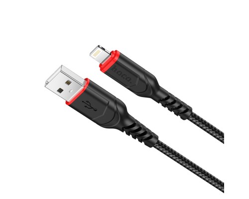 Кабель Hoco X59 USB to Lightning 1m черный