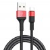 Кабель Hoco X26 USB to Type-C 1m черно-красный