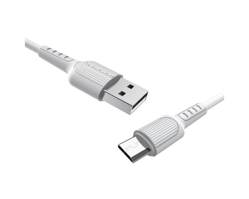 Кабель Borofone BX16 USB to MicroUSB 1m белый