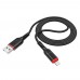 Кабель Hoco X59 USB to Lightning 1m черный